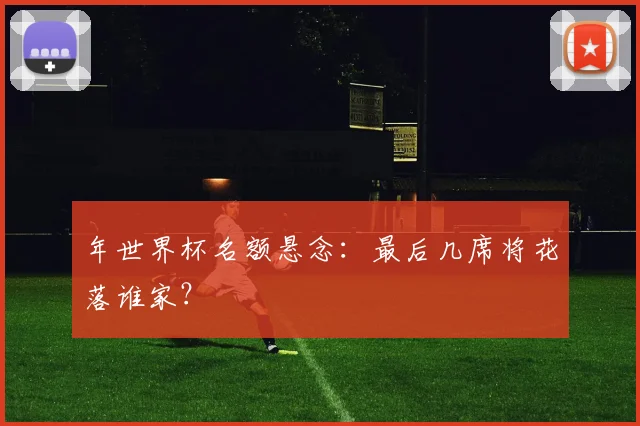 年世界杯名额悬念:最后几席将花落谁家?