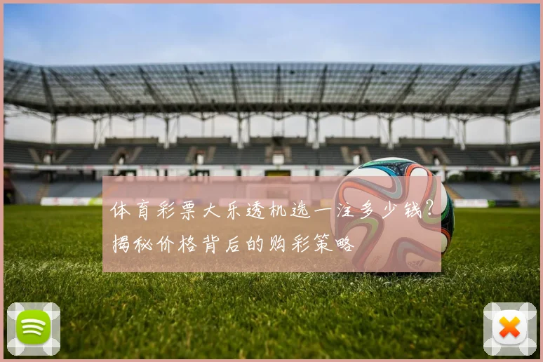 体育彩票大乐透机选一注多少钱?揭秘价格背后的购彩策略