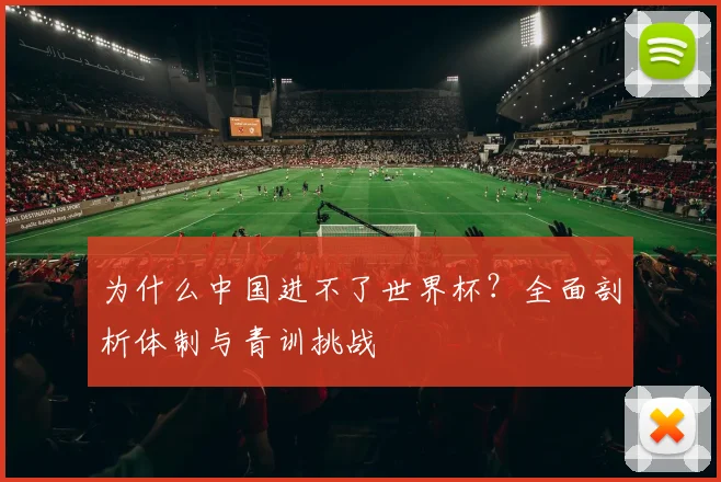 为什么中国进不了世界杯？全面剖析体制与青训挑战